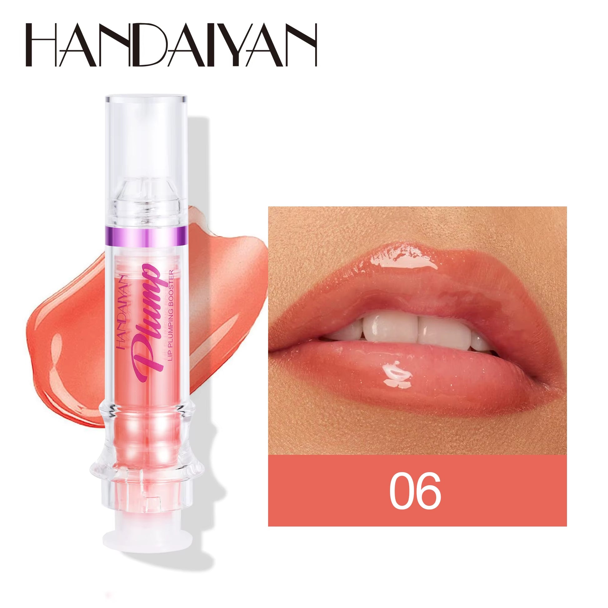 Natural Spicy Lip Plumping Booster Lip Plumping Oil,Ultra-Hydrating & Nourishing Plump and Pout Glossy Finish Fuller Lip Gloss