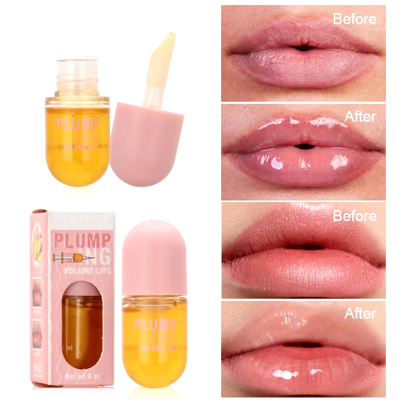 Long Lasting Lip Plumper Oil Instant Volumising Enhancer Lip Serum Collagen Lips Volume Lipgloss Sexy Cosmetic Volume Increases