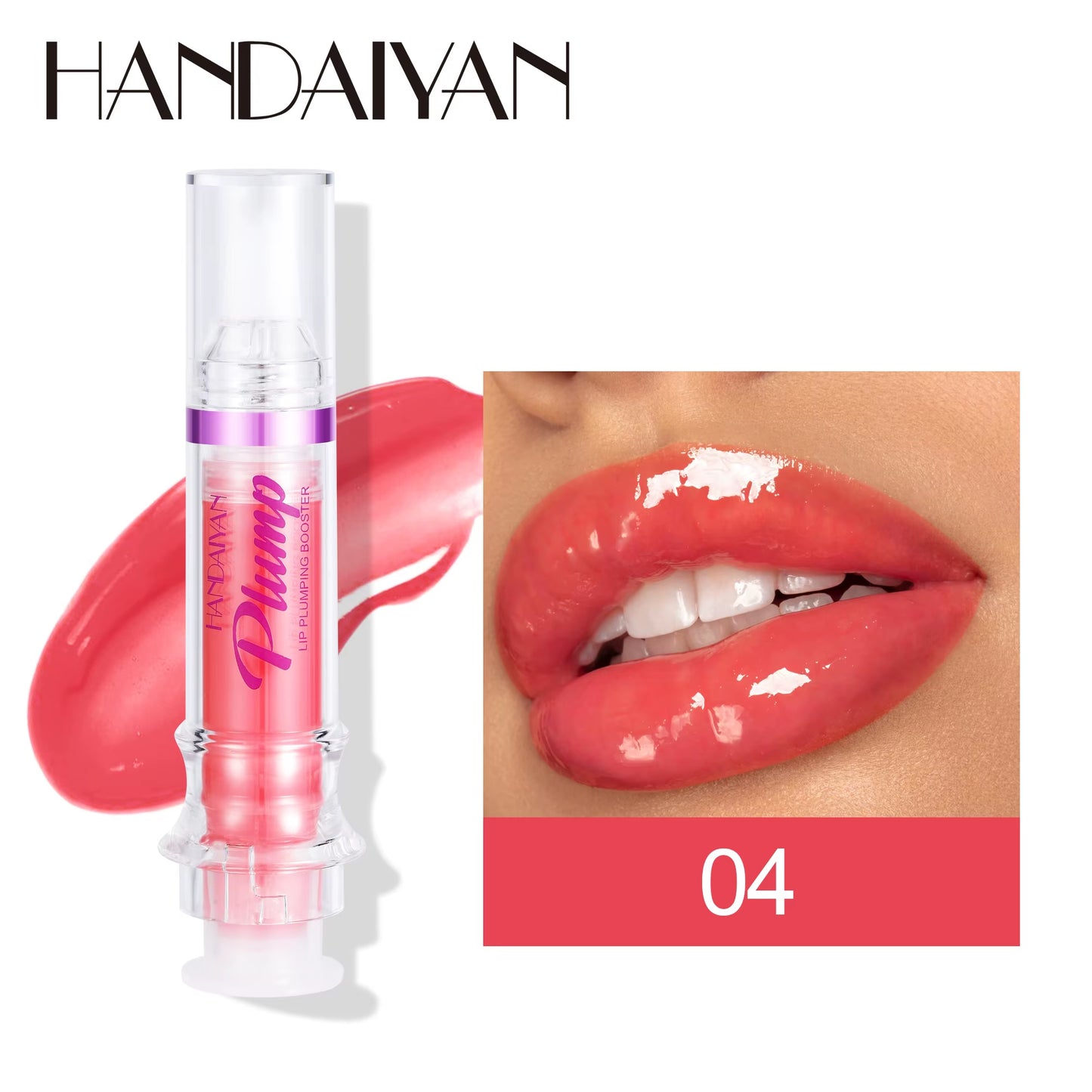 Natural Spicy Lip Plumping Booster Lip Plumping Oil,Ultra-Hydrating & Nourishing Plump and Pout Glossy Finish Fuller Lip Gloss