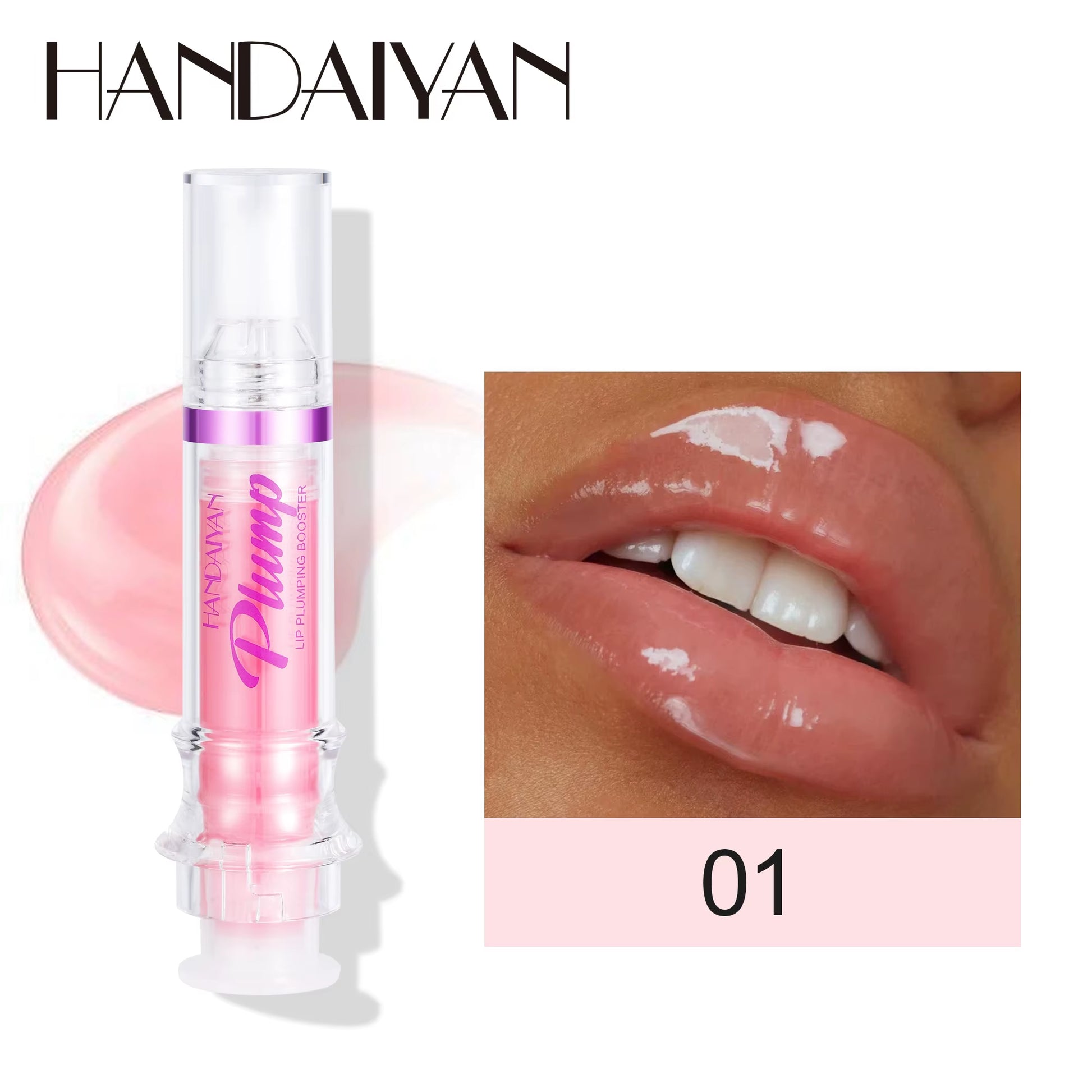 Natural Spicy Lip Plumping Booster Lip Plumping Oil,Ultra-Hydrating & Nourishing Plump and Pout Glossy Finish Fuller Lip Gloss